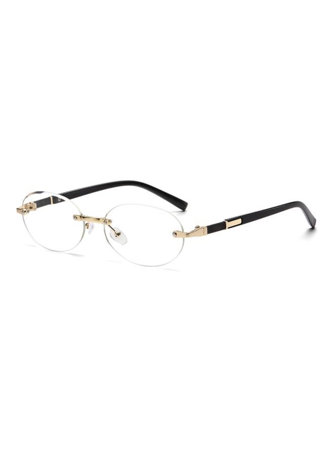 584 New European And American Trendy Cut Edge Distinctive Oval Frame Sunglasses New Arrival Frameless Hip Hop Sunglasses